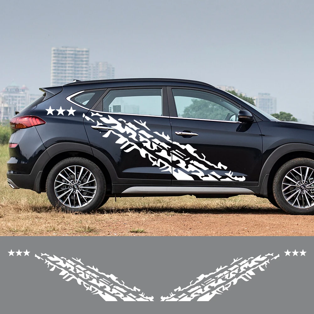 

Car Door Side Stickers For Hyundai Tucson 2017-2023 Body Modification Star Graphics Vinyl Film Decals Auto Tuning Accessories