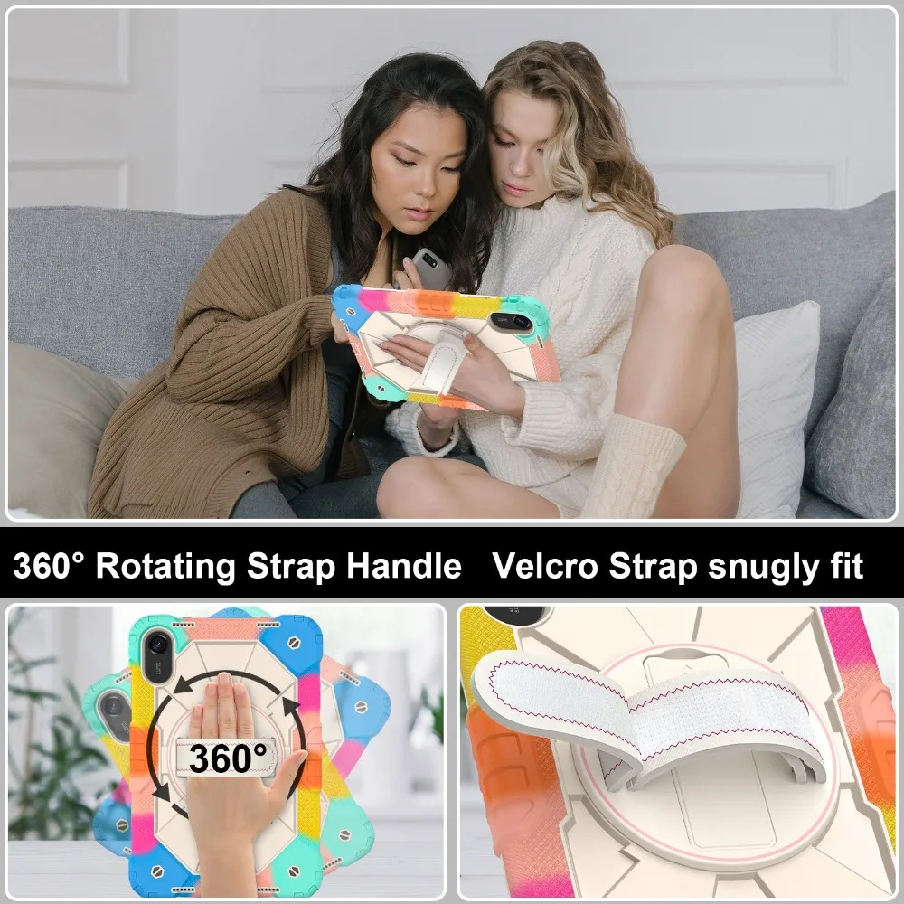 360 Rotating Stand Tablet Case with Shoulder Strap