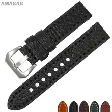 

New Watch accessories Italian cow leather watch band 20mm 22mm 24mm 26mm watchbands men watch strap Suitable for Panerai