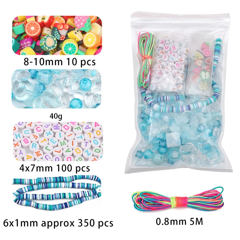 Mixing Style Acrylic Beads For DIY Handmade Bracelet Jewelry Making Phone Chain Accessories 1bag