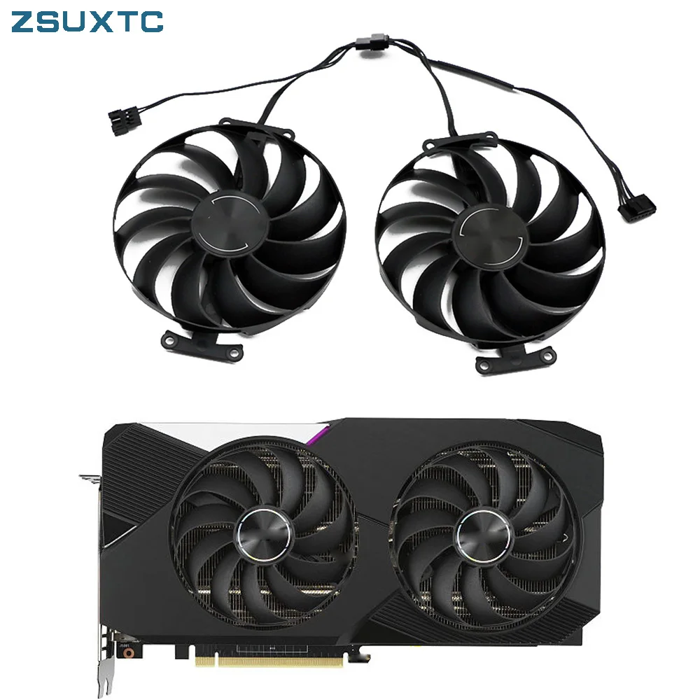 Ventilador de Refrigeração Original 95 mm 7pin Cf1010u12s Fdc10u12s9-c Rtx3070 Rtx3060ti Ventilador Refrigerador para Asus Rtx 3070 3060 ti Dual oc Fans
