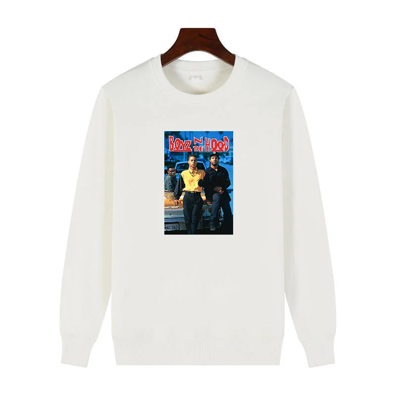 

Classic graphic sweatshirts Boyz N The Hood fashionRound neck and velvet thick sweater hoodie For all ages Men's sportswear