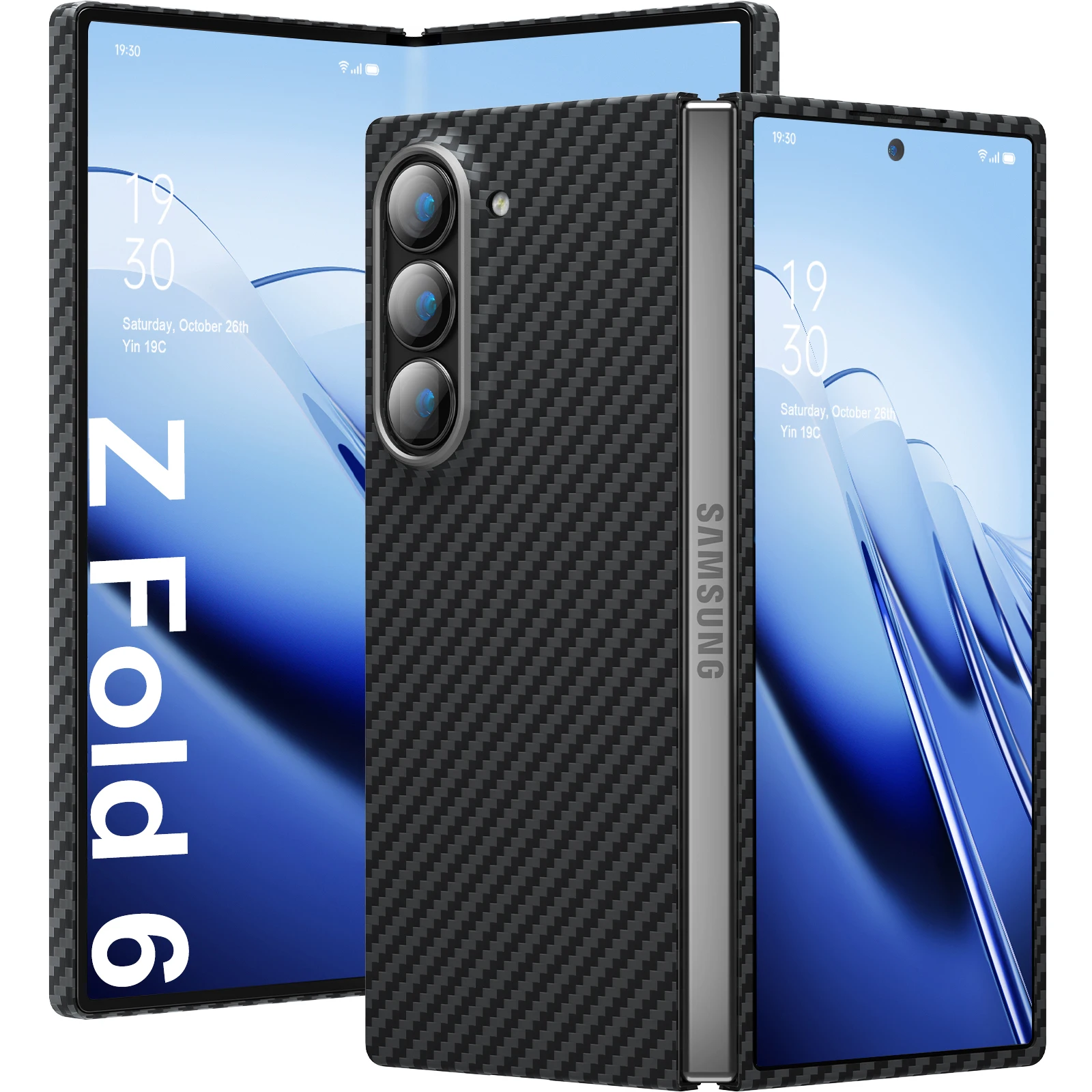 Galaxy - 新品 Galaxy z fold 2 アラミド繊維 ケース 互換品galaxy z fold2 ケース アラミド カーボン風 アラミド繊維