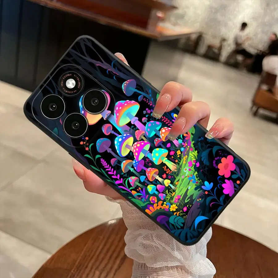 Cartoon Mushroom Phone Cover Case