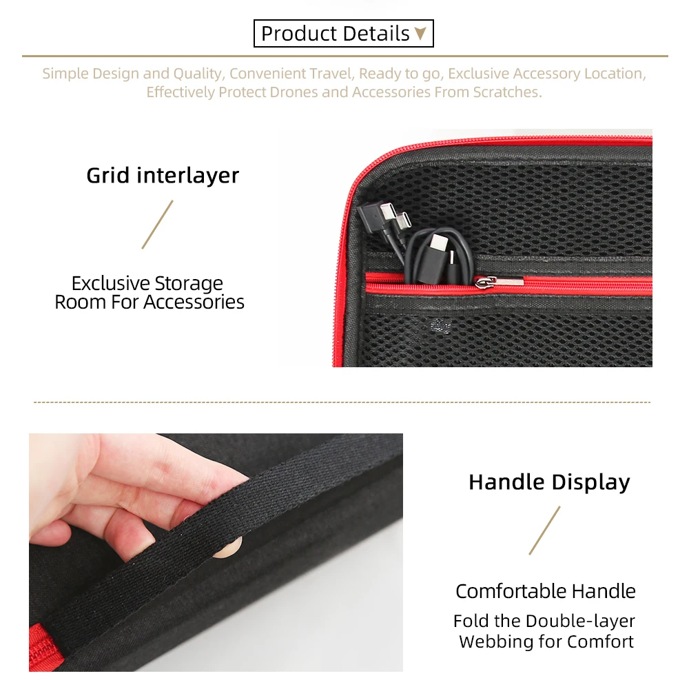 For DJI NEO Storage Bag DJI Rc-N3 Remote Controller Portable Carrying Box Black Case Handbag Smart Controller Accessories Case