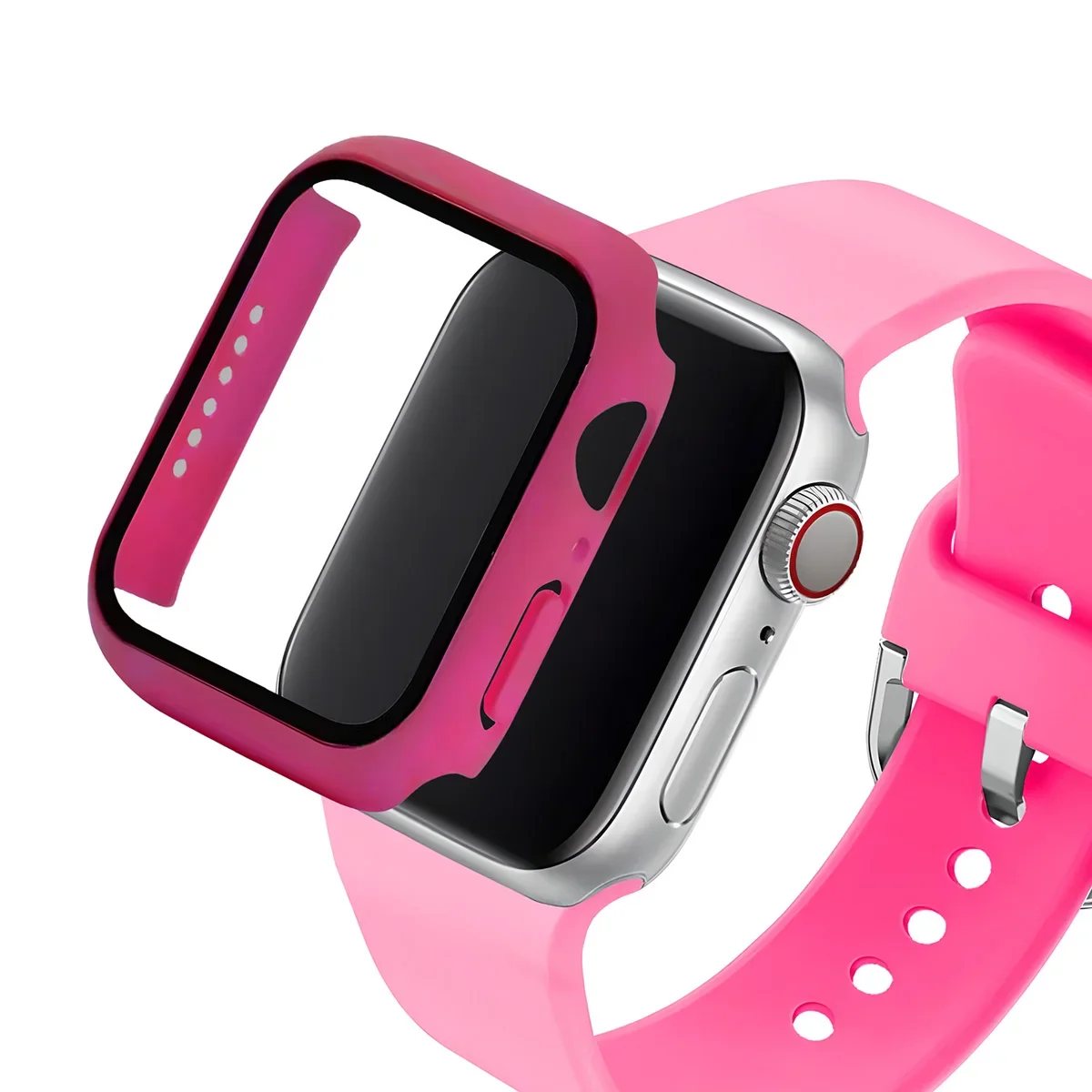 زجاج + حافظة + حزام لساعة أبل 44 مللي متر 40 مللي...