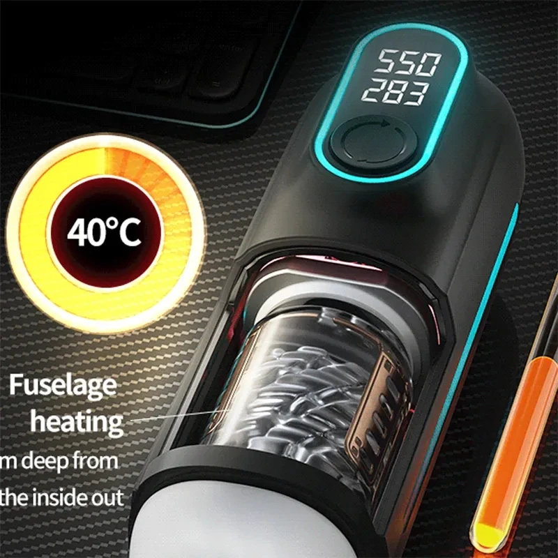 Male Masturbation Cup Automatic Telescopic Heating Sex Toy For Men