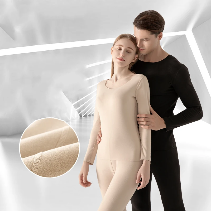 Thermal Underwear Set For Woman Men Winter Thermos Underwear Long Johns Winter Clothes Thick Thermal Clothing Fleece Pajamas Set