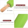 1/4Pcs Non-Stick Silicone Rolling Pin Wooden Handle Pastry Dough Flour Roller Kitchen Cooking kid Baking Tool For Pasta Dough 3