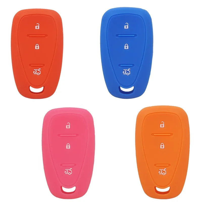 Silicone Car Key Cover for Chevrolet Cruze Spark Onix Volt Aveo Sonic