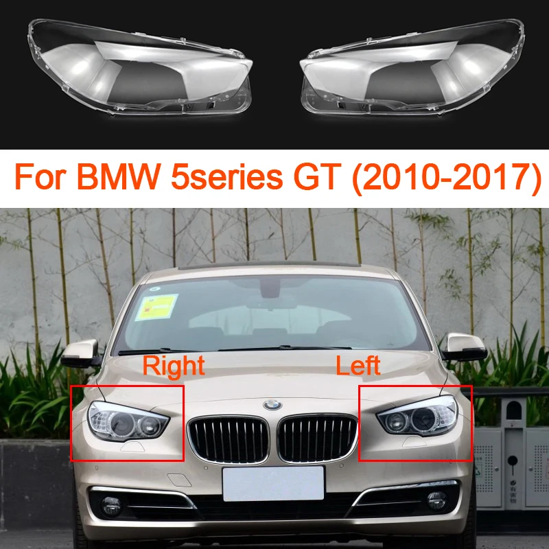 

Car Headlight Cover For BMW 5 Series GT 2010-2017 Replacement Glass Lens Clear Headlamp Transparent Lampshade Car Accessoires