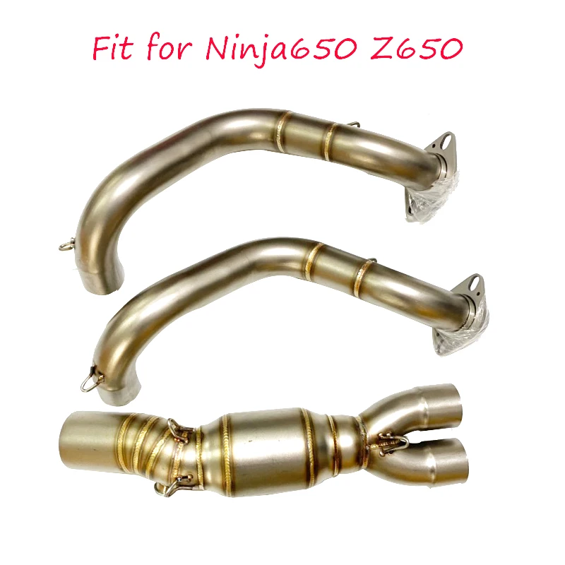 For Ninja650/Z650 2017-2022 ER6N ER6F 2017-2019 Motorcycle Exhaust Escape Moto Stainless Steel header Pipe titanium color - Image 5