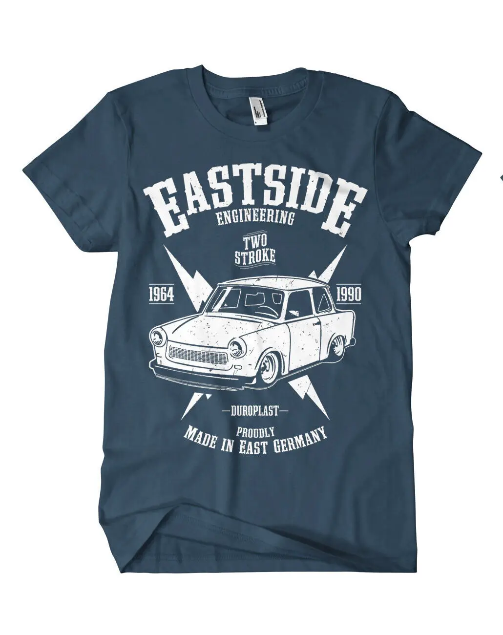 Trabant Eastside Engineering T-Shirt Trabi Eastern Cult Gdr Retro Two Stroke Cartone Ifa