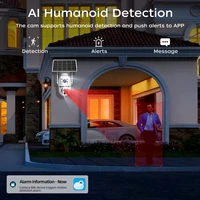 Caméra de surveillance WiFi JOOAN 4K 10MP, caméra CCTV solaire extérieure avec panneau solaire, double objectif, caméra IP PTZ, protection de sécurité 3