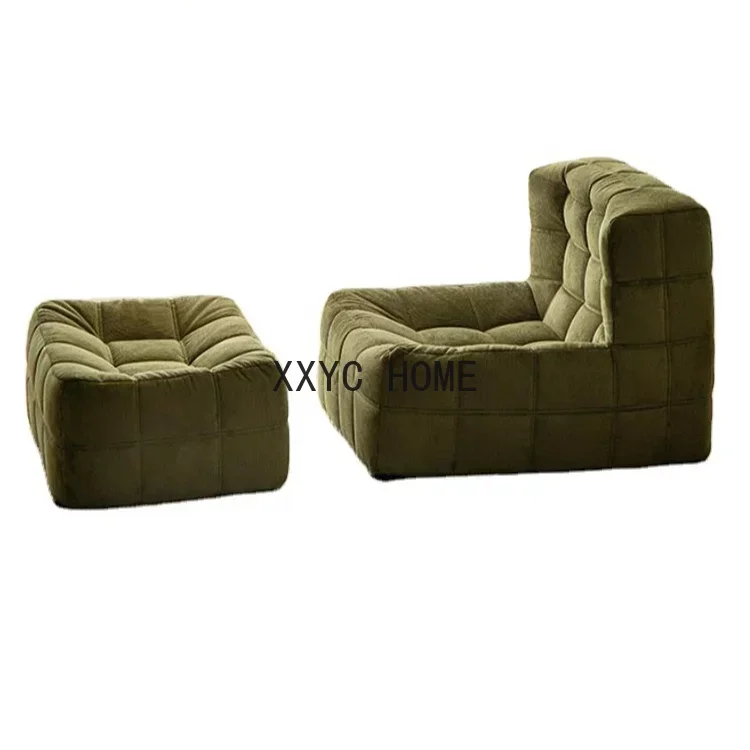 

Retro Corduroy Lazy Tatami Cloth Art Single Module Combination Bedroom Small Balcony Lounges Sofa