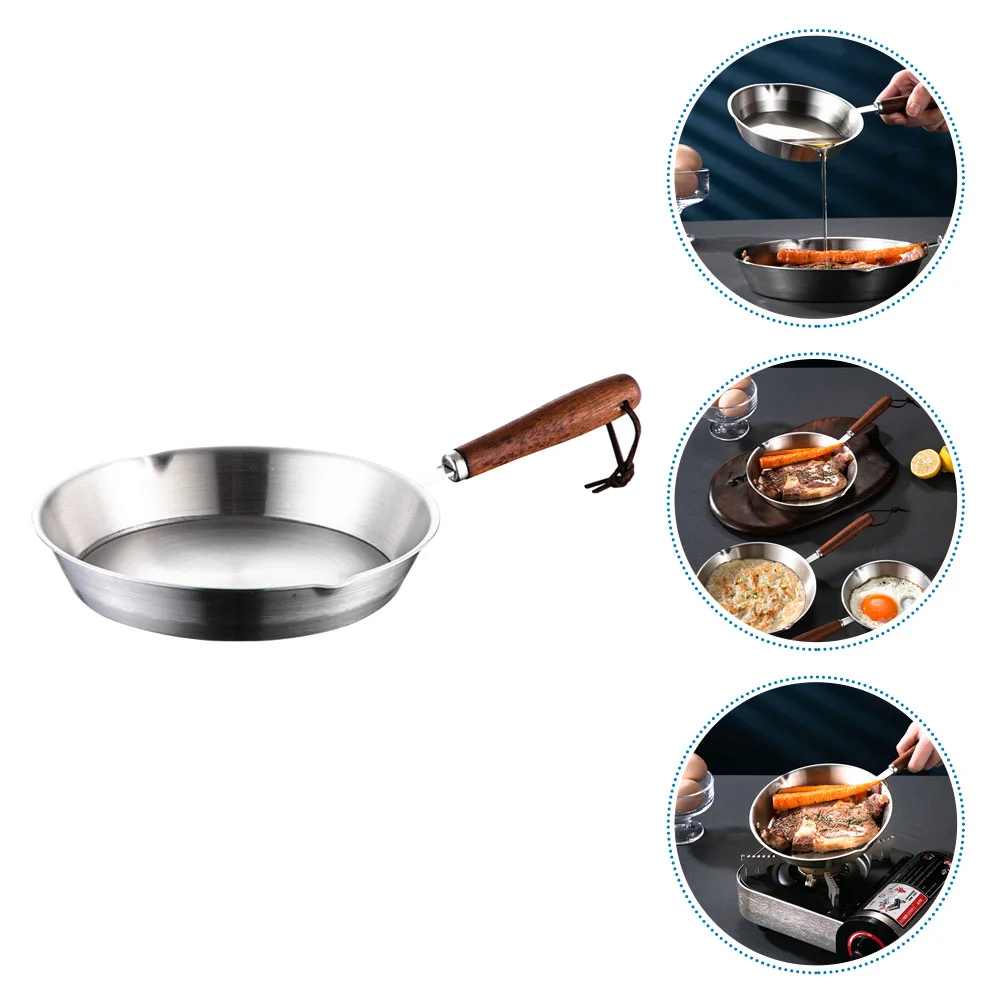 

Chocolate Frying Pan Small Egg Omelets Pans Non Stick for Eggs Oil Heating Mini Fried