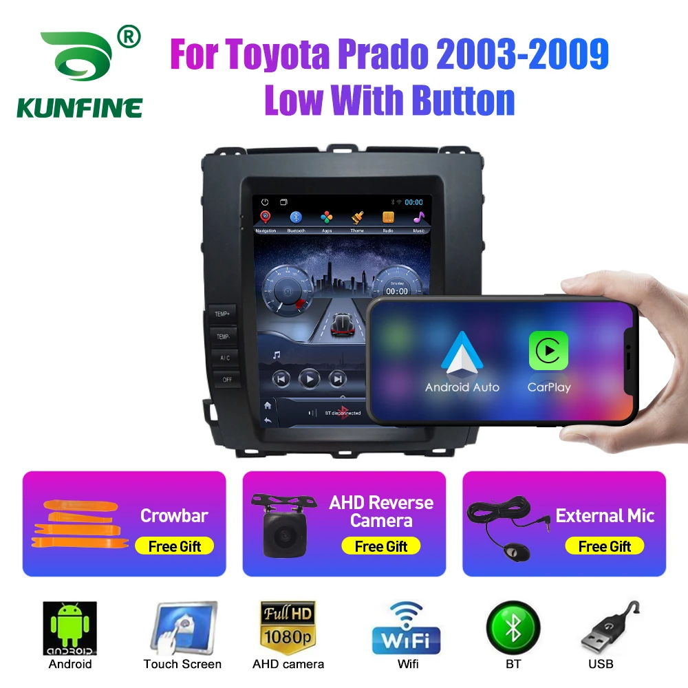 

9.7 Inch Tesla Style 2 Din Android Car Radio For Toyota Prado 2003-2009 Stereo Car Multimedia Video Player DVD GPS Navigation