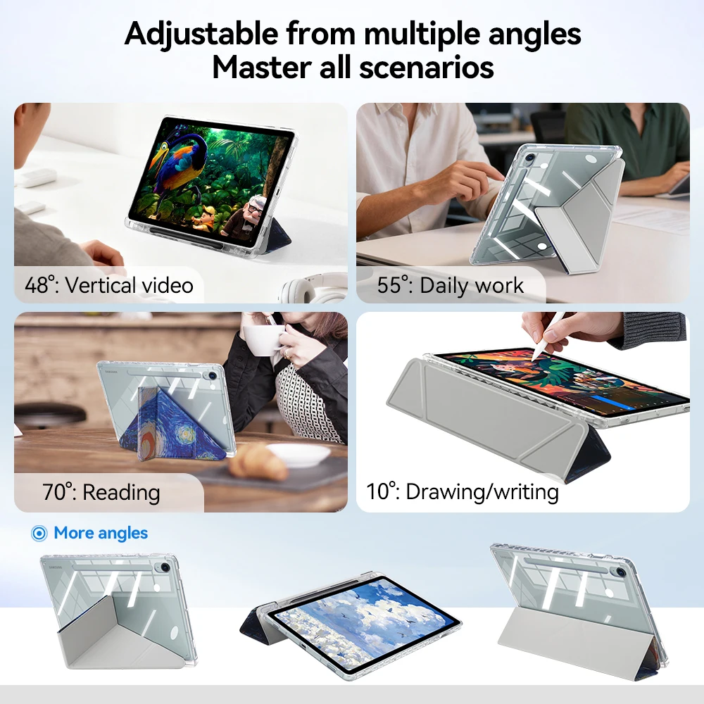 Premium Soft Leather Tablet Case with Auto Wake/Sleep Feature