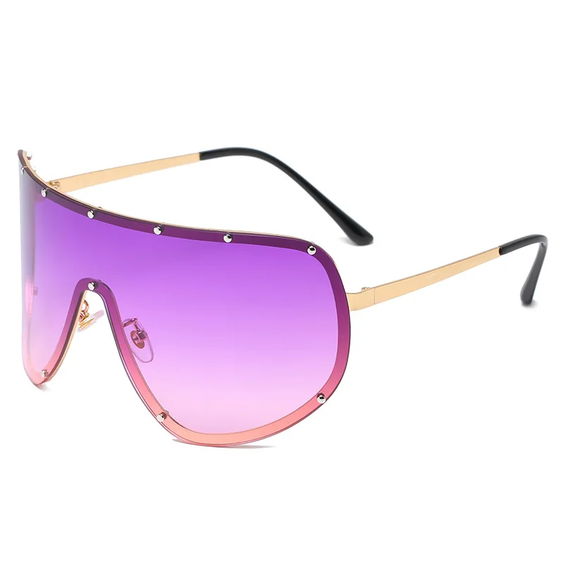 New Steampunk Oversized Sunglasses for Women Trends Punk Y2k Sun Glasses Men 2000\'S Brand Designer Eyewear UV400 De Sol Oculos