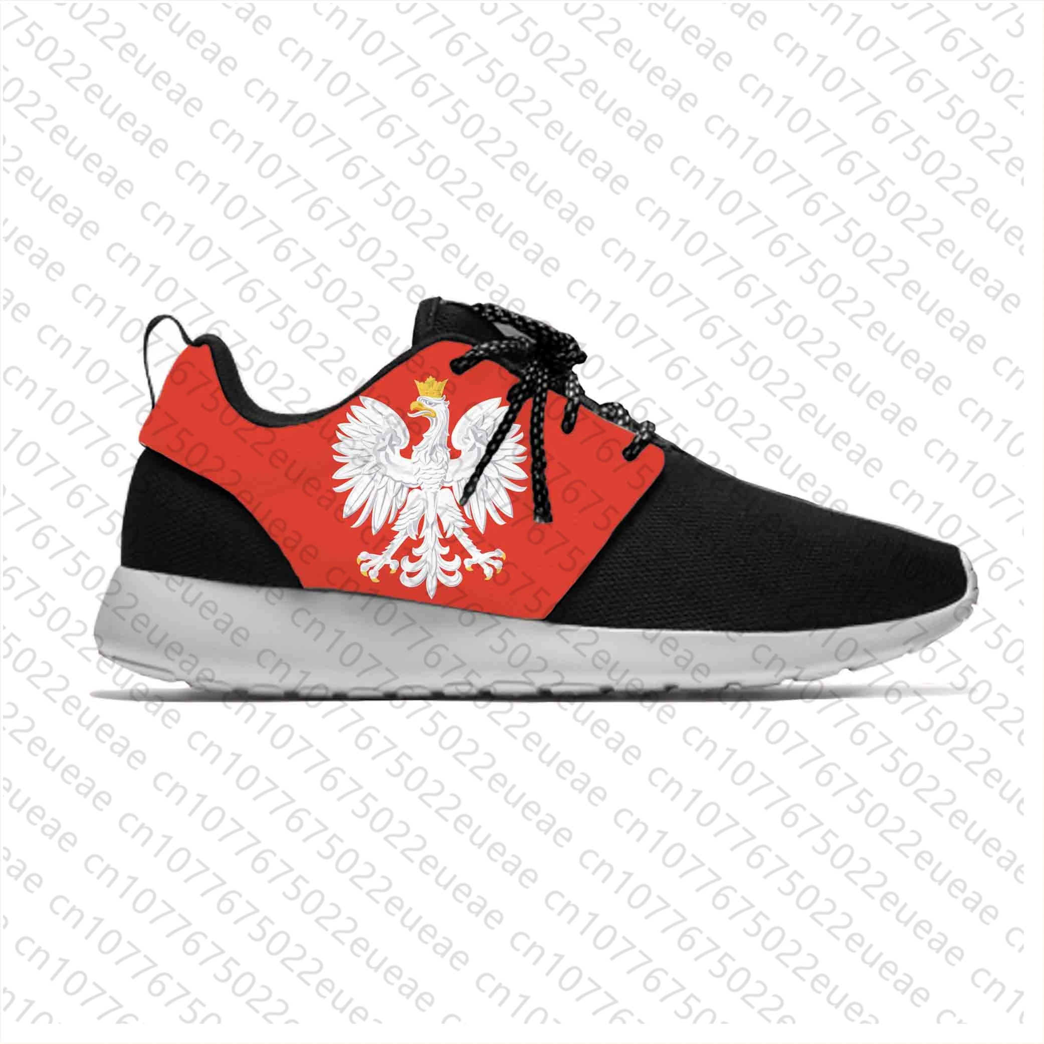 

Модная забавная спортивная обувь для бега с полийским флагом Польши, патриотическая гордость, Повседневные Дышащие легкие кроссовки для мужчин и женщин с 3D принтом