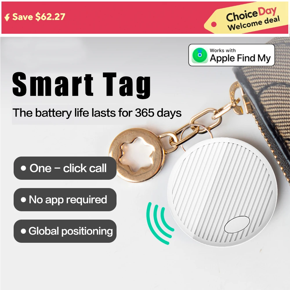 For Apple Find My Mini Bluetooth GPS Tracker Anti Lose Reminder Device Key Finder Pet Dog Kid Bag Wallet Car Locator Smart Tag