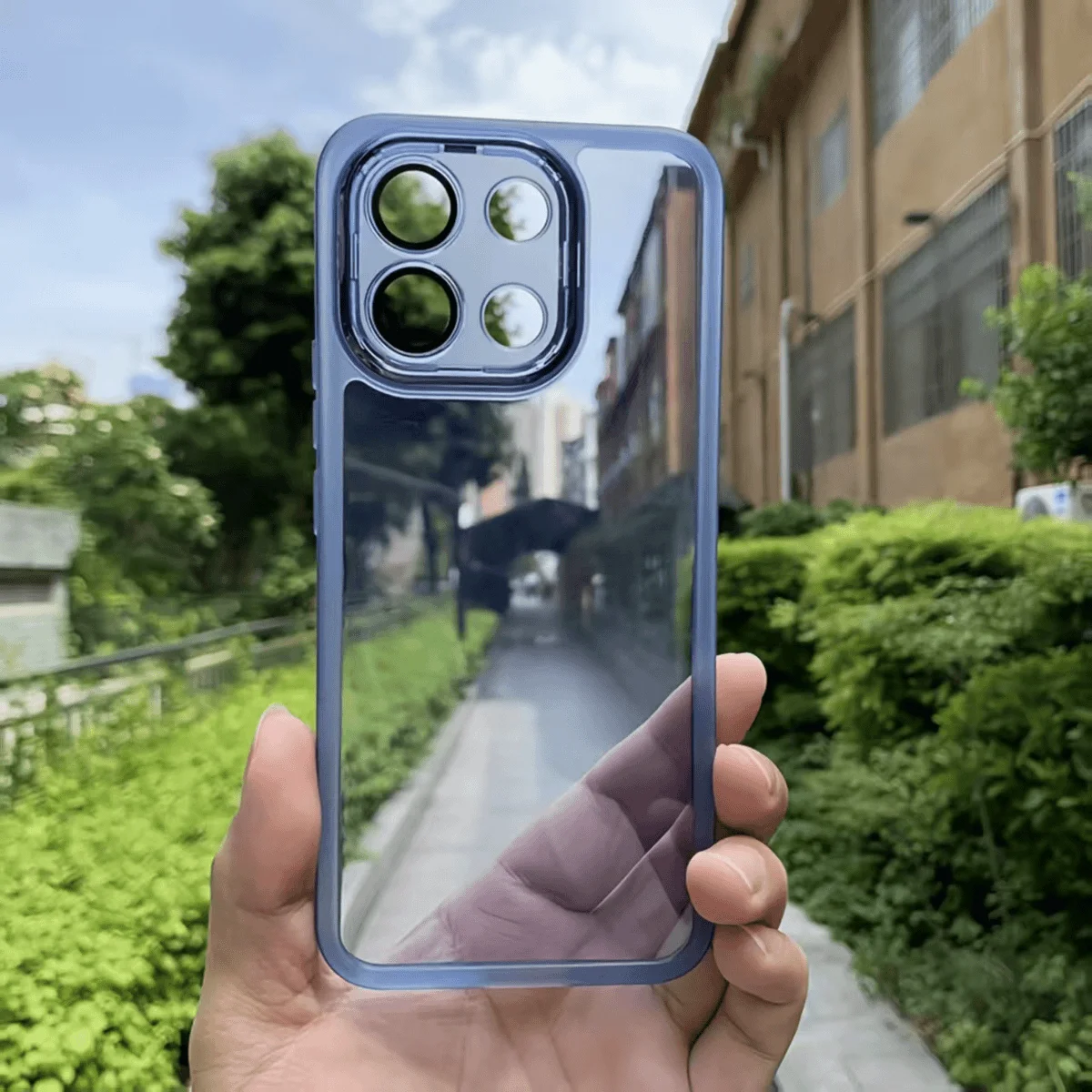 Luxury TPU Soft Silicone Shockproof Phone Case with Lens Protection and Bumper Design