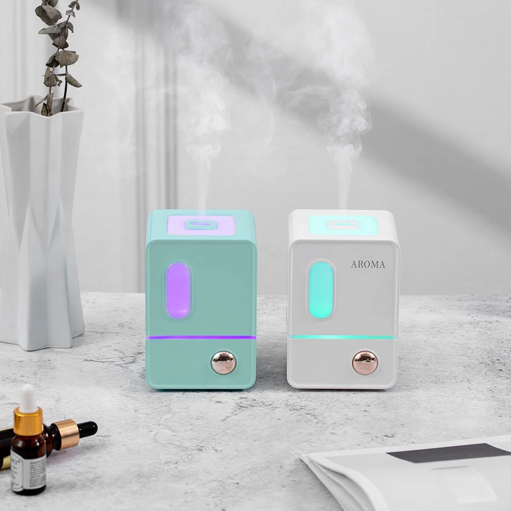 

Square Mist Air Humidifier Essential Oil Portable Aroma Diffuser Mini USB Ultrasonic Perfume Water Fogger for Home Car Purifier