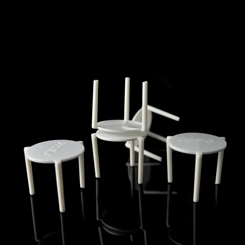 Disposable food grade hard plastic Pizza Box Holder Saver Tripod Box Steady Support pizza shelves rack cocina pizza saver stands