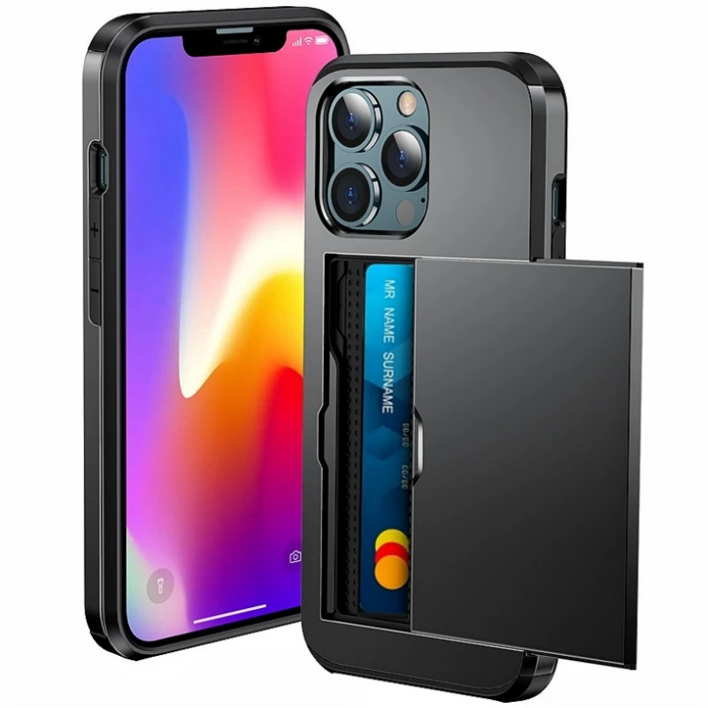 รูปสินค้า เคส iPhone ป้องกันดีไซน์กระเป๋าสตางค์