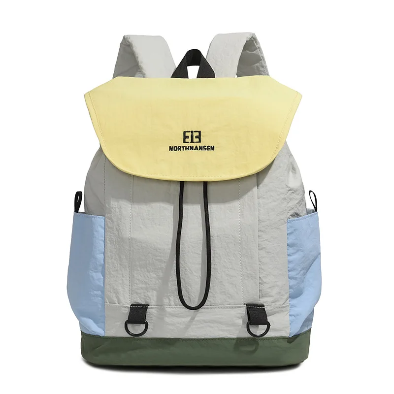 Cross-border outdoor casual color-blocking backpack2025New Lightweight Student Color-Block Backpack Travel Backpack Export
