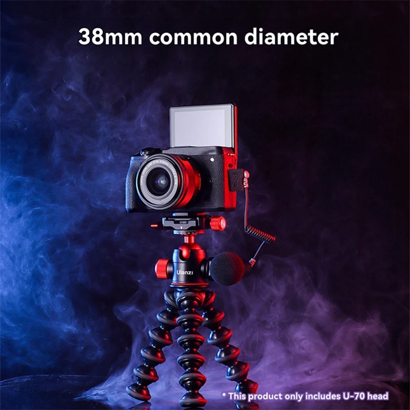 Ulanzi U-70 Panoramic Cold Boot Ball Bracket Acra Swiss+PD Quick Release 360&deg; Panoramic Most Tripods