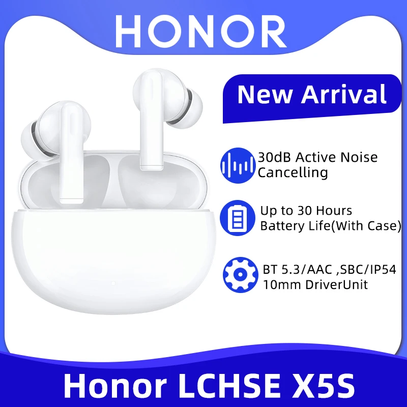 

TWS-наушники Honor X5S с активным шумоподавлением и поддержкой Bluetooth 5,3