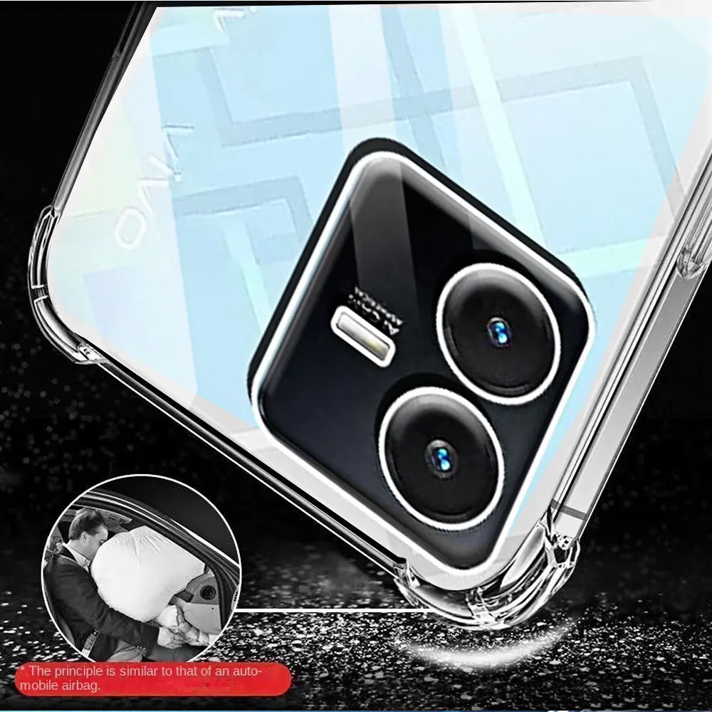Shockproof Transparent Soft TPU Back Protector Cover