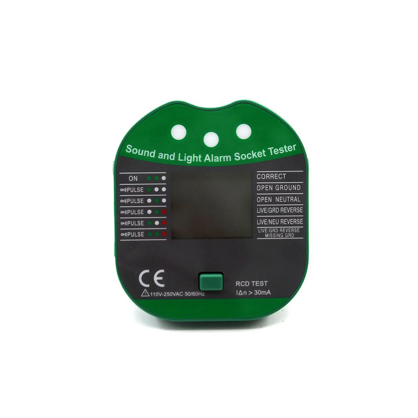 Digital Display Buzzing Socket Tester Voltage RCD Test Smart Detector Ground Zero Line Polarity Phase Check EU US UK Plug MS5902 2