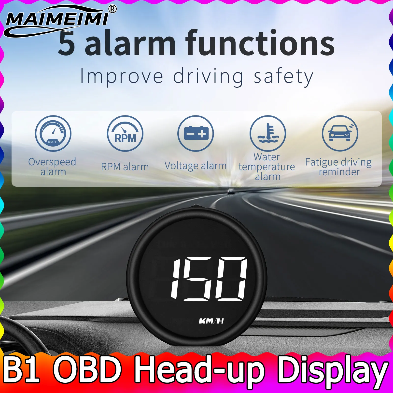 Speedometer Obd2 on-board Computer HUD OBD II Digital Head Up Display Car Electronics Accessories with Alarm For head up display
