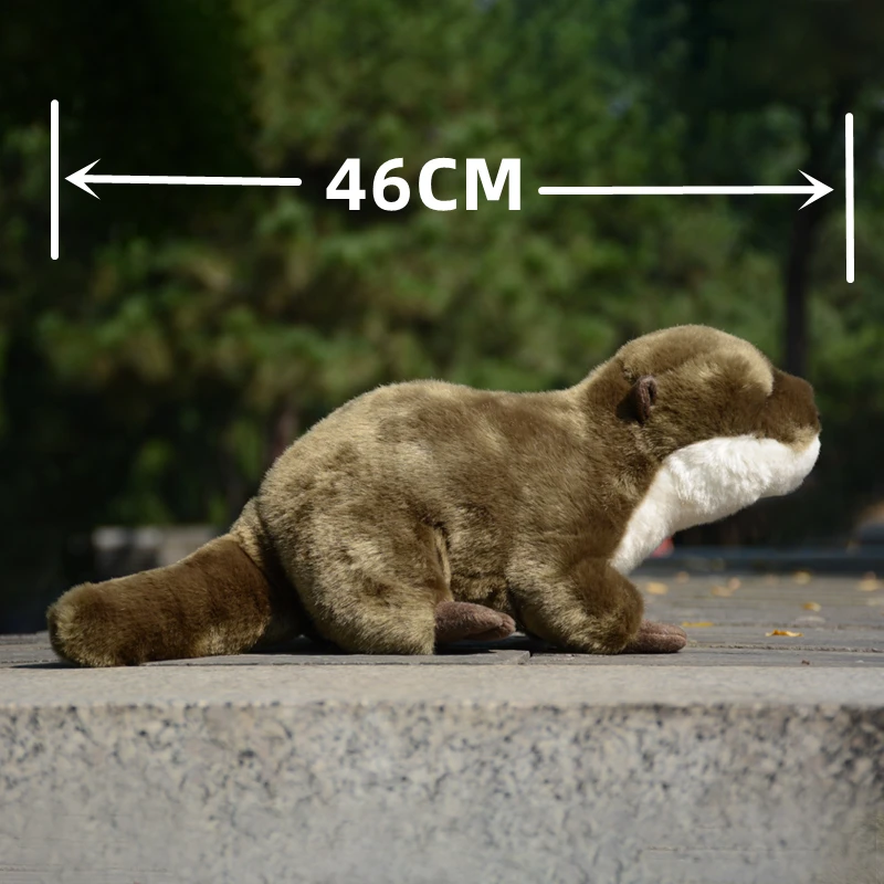 Otter High Fidelity Anime Cute Bank Beaver Plushie Lutra Lutra Plush Toys Lifelike Animals Simulation Stuffed Doll Toy Gifts 2