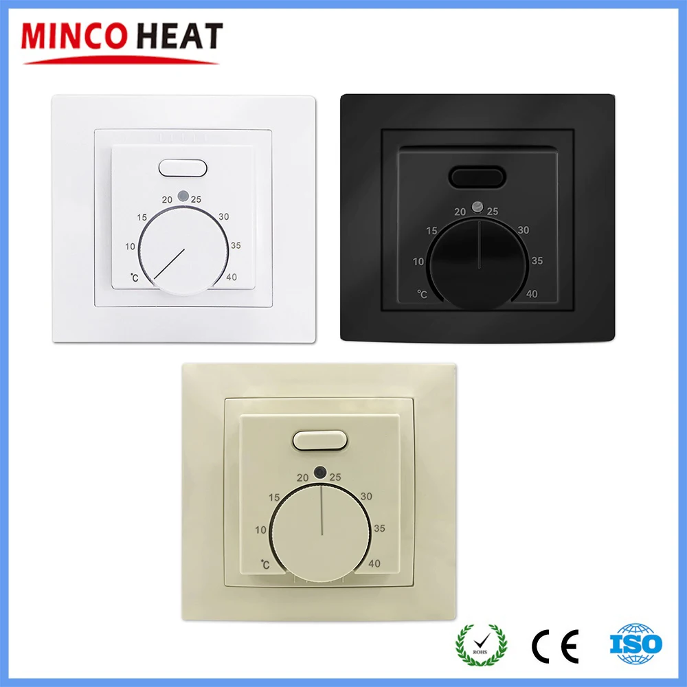 MINCO ความร้อนไฟฟ้า MK05ห้อง Termostat 220V 16A อุณหภูมิ Controller สำหรับ Underfloor Heating System 1