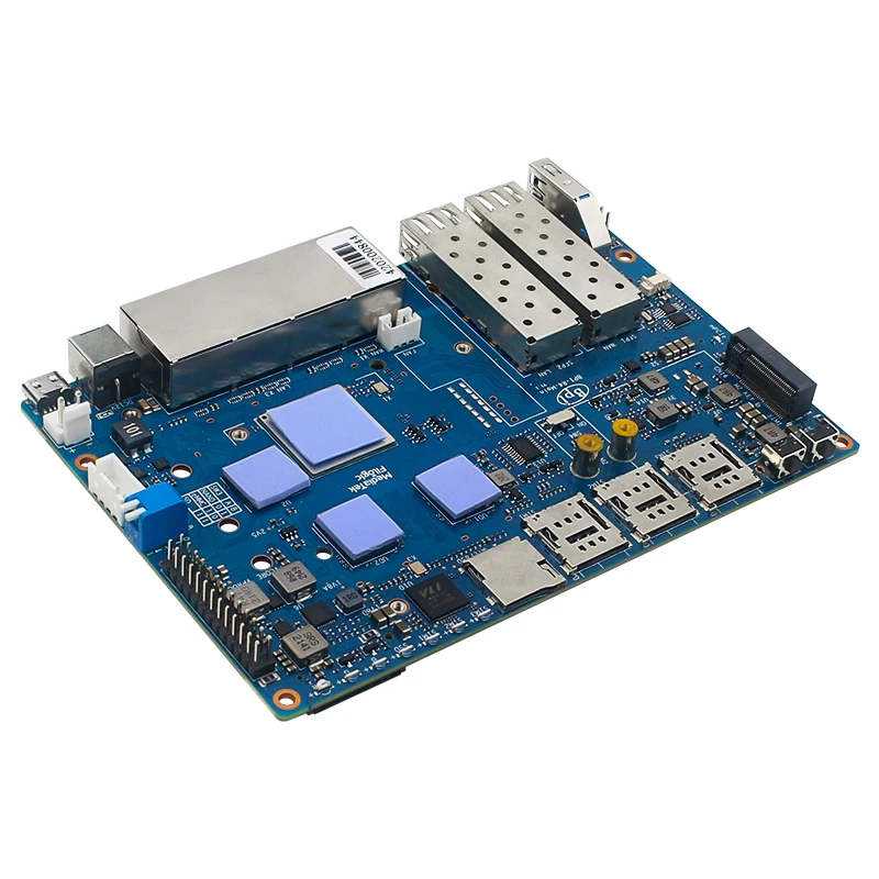 Raspberry Pi Cooler Banana Pi BPI-R4 Cooling Fan Aluminum Alloy Heatsink Radiator Active Passive Cooler For BPI-R4 Board