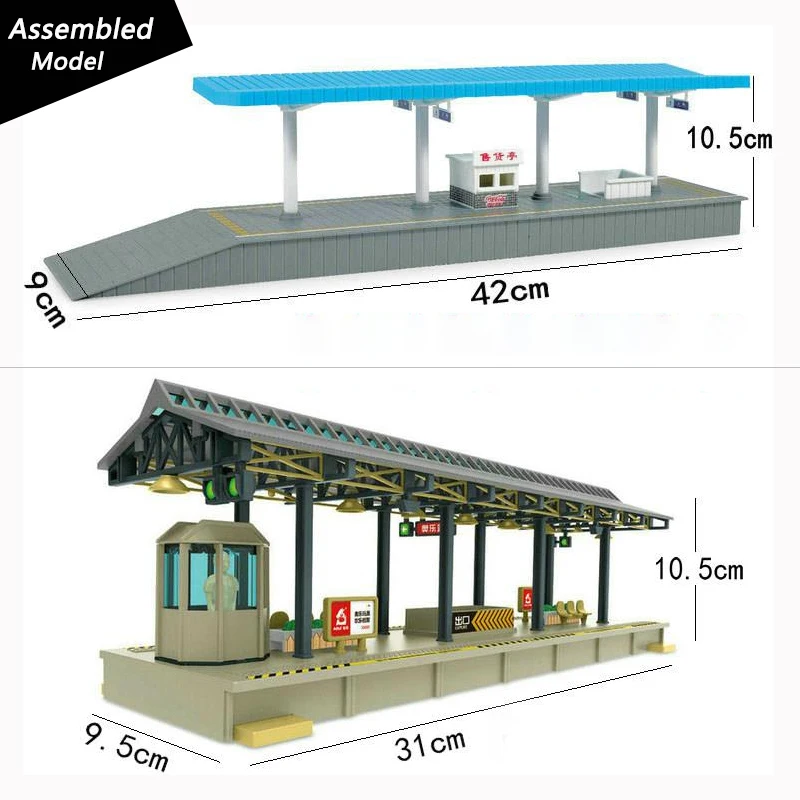 

HO Train Railway Platform Assembled Model Kid Diy Toys For Making Scale 1:87 Model Scene Layout Materials Diorama Kits