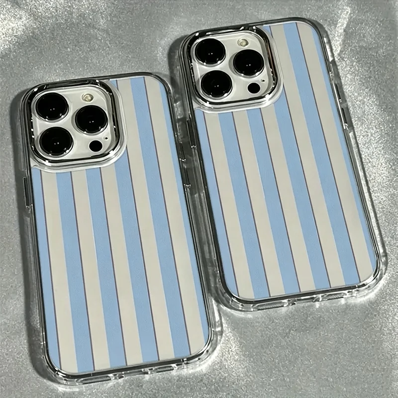 Elegant Pink Green Pinstripe Phone Case Cover