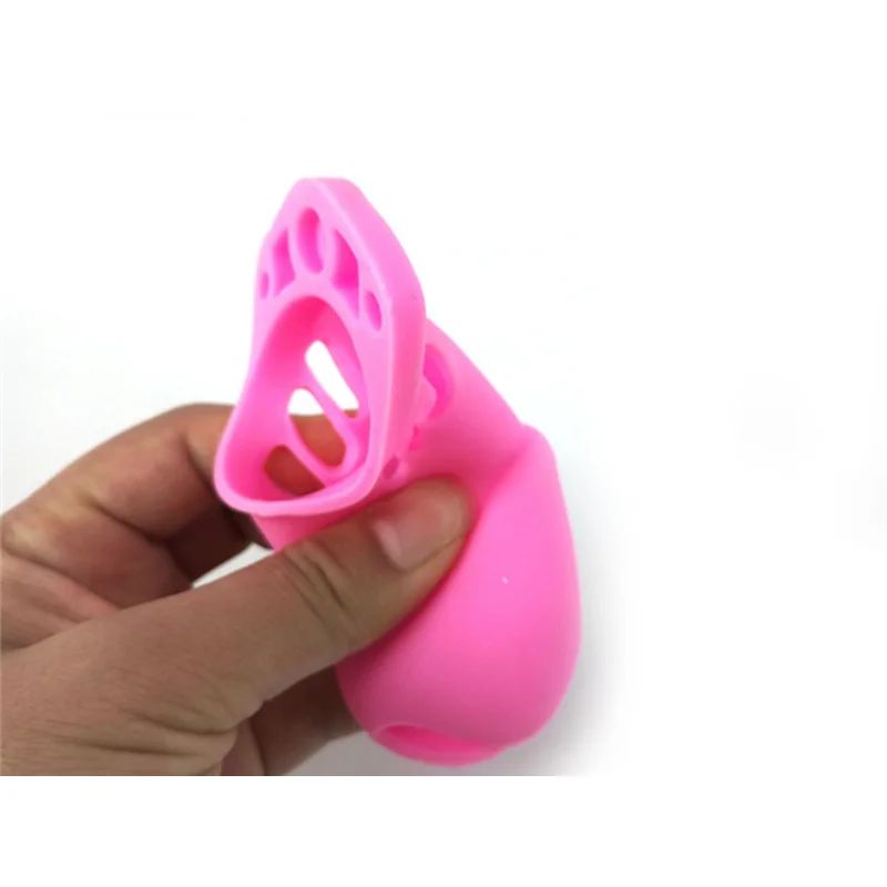 Medical Soft Silicone Male Chastity Device 1PCS With 5 Size Penis Ring Cock Cages Virginity Lock Sex Toys For Men Couple penis chastity cage,chastity lock sex toy,penis cock ring