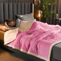 Plush Coral Fleece Soft & Warm Blanket - Ultra Cozy and Washable - 71x79inch(180x200cm) (4)