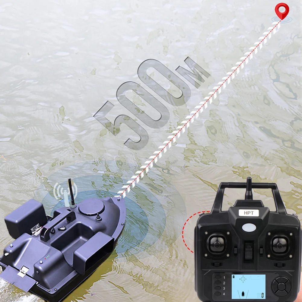 500M GPS RC Fishing Bait Boat 3 Hoppers Carp Fishing Bait/Hook Post Boat  with Optional LCD Fishfinder Sonar Sensor Handbag - AliExpress