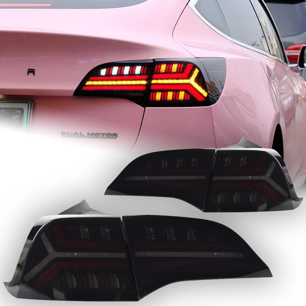 

Car Styling Tail Lamp for Tesla Model 3 Tail Lights Model Y LED Tail Light Dynamic Signal DRL Brake Reverse Auto Accessories