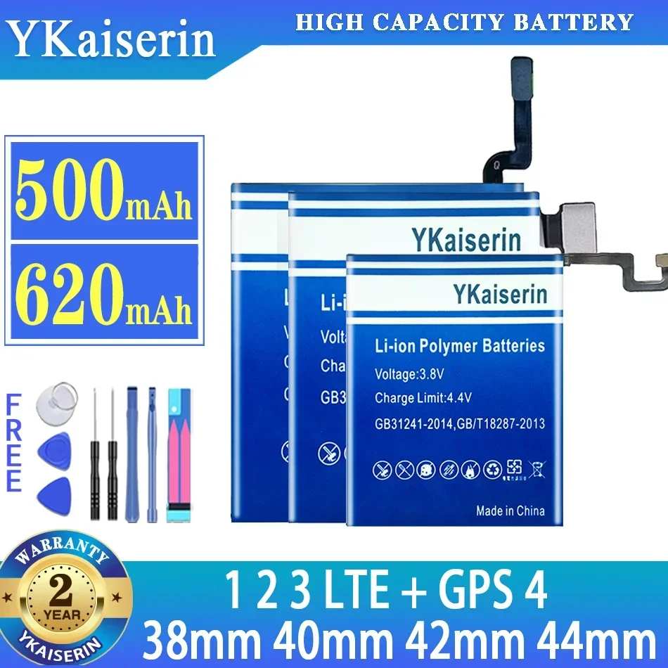 Batteria Ykaiserin Per Apple Watch Iwatch Series 1 2 3 Lte + Gps 38Mm 42Mm Per Apple Watch S1 S2 S3