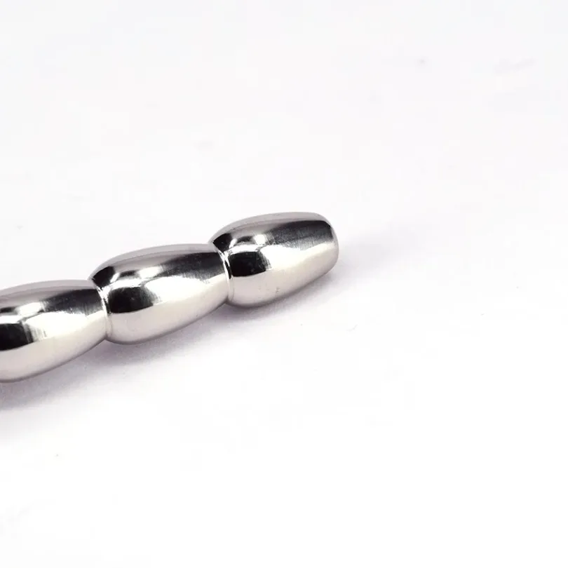 Sex Fetish Stainless steel Hollow Urethral Sounding Dilators Penis Plug With Glans Rings Catheters medical themed toy for Men