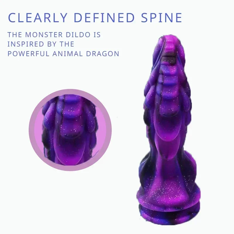 Dragon Dildo for Women Big Anal Dildo with Suction Cup Soft Monster Dildo  Silicone Anal Plug Prostate Massager Sex Toys for Men