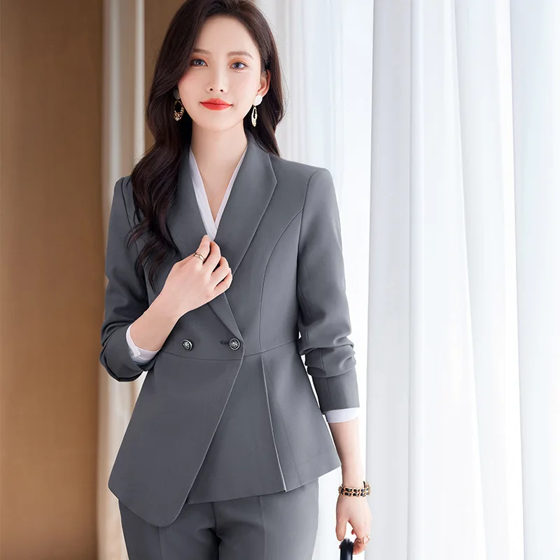 

Spring and Autumn Fashion Temperament Business Suit Women's Suit Jacket Workplace Commuter Formal Wear Jewelry Shop Workwear