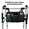 Wheelchair Armrest Side Storage Bag Waterproof Portable Pocket with Reflective Strip for Seniors Elderly Wheelchair Accessories 2