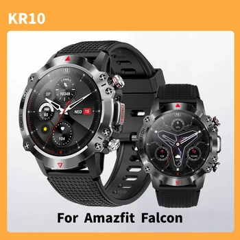 2023 New KR10 GPS Smart Watch Premium Multisport Watches Bluetooth Call Heart Rate Blood Pressure Smartwatch For Amazfit Falcon 1
